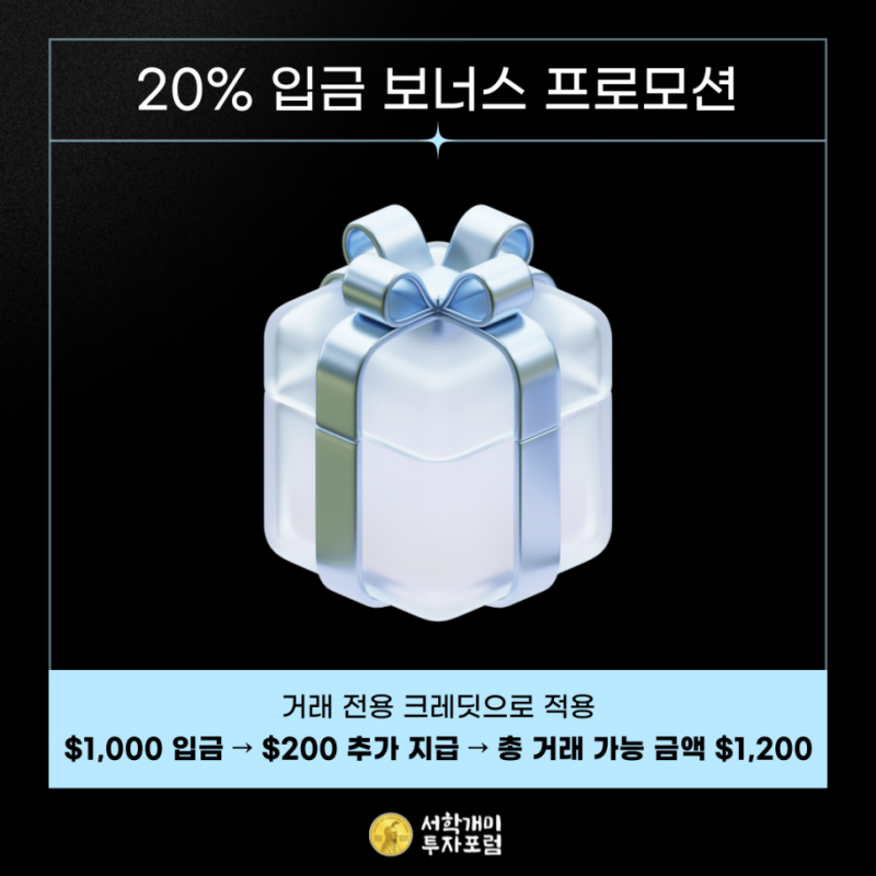 오르비스 시큐리티즈 $1,000 이상 입금하기