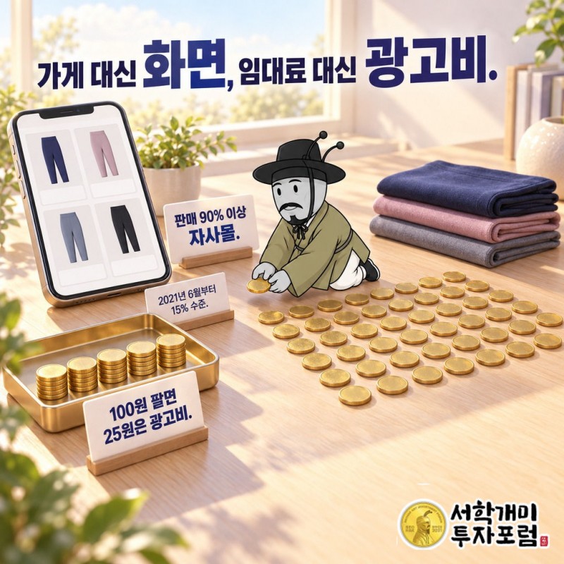 젝시믹스 — 가게 대신 화면, 임대료 대신 광고비 도판