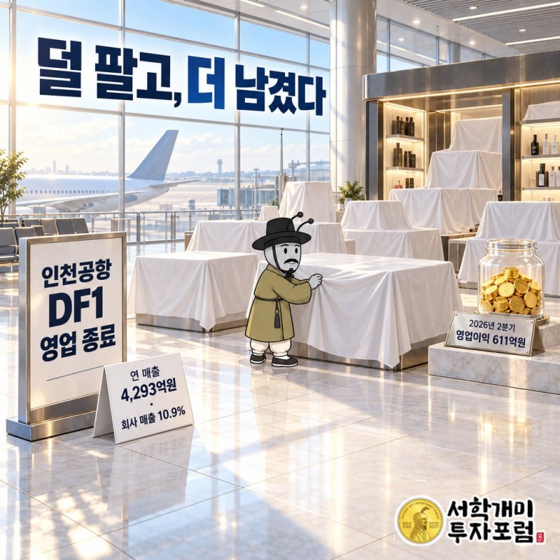 호텔신라 — 덜 팔고, 더 남겼다 도판