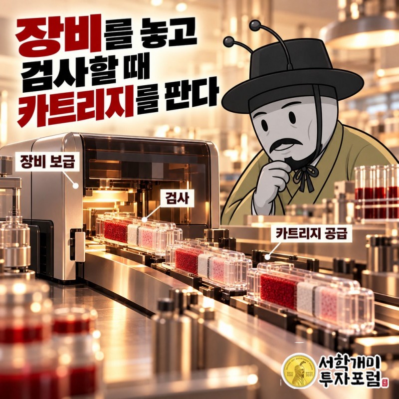 노을 — 장비를 놓고 검사할 때 카트리지를 판다 도판