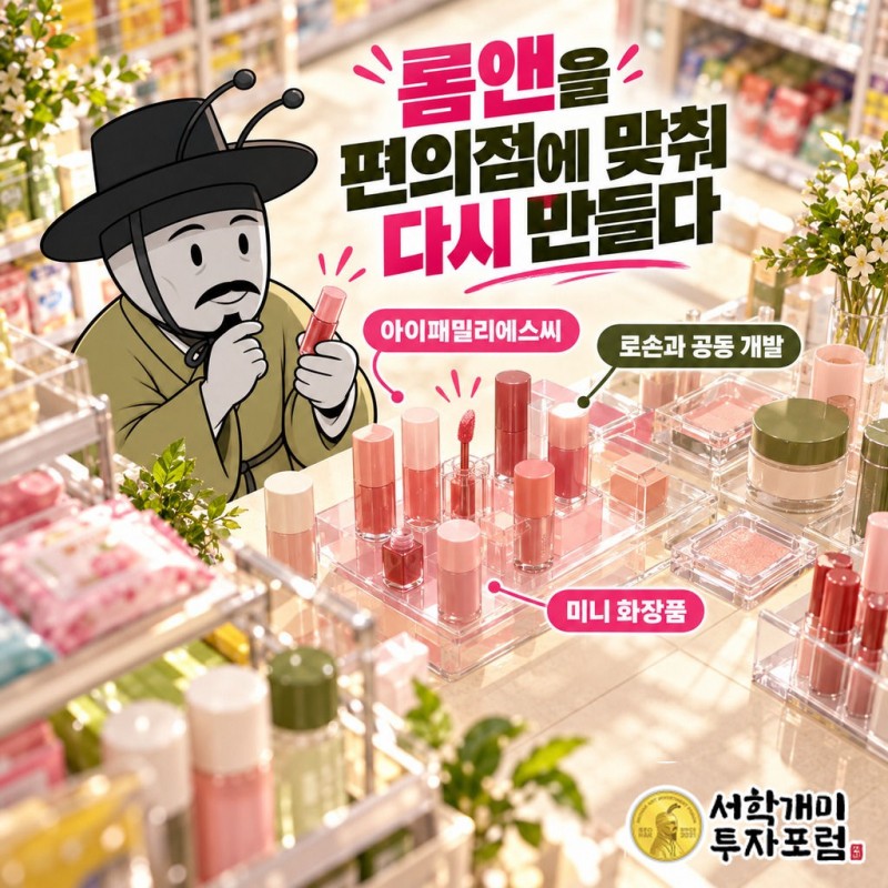 아이패밀리에스씨 커버 — 롬앤을 편의점에 맞춰 다시 만들다