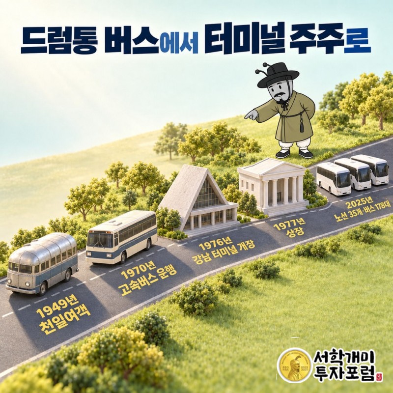 천일고속 — 드럼통 버스에서 터미널 주주로 도판