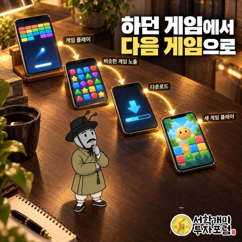 모비릭스 — 하던 게임에서 다음 게임으로 도판