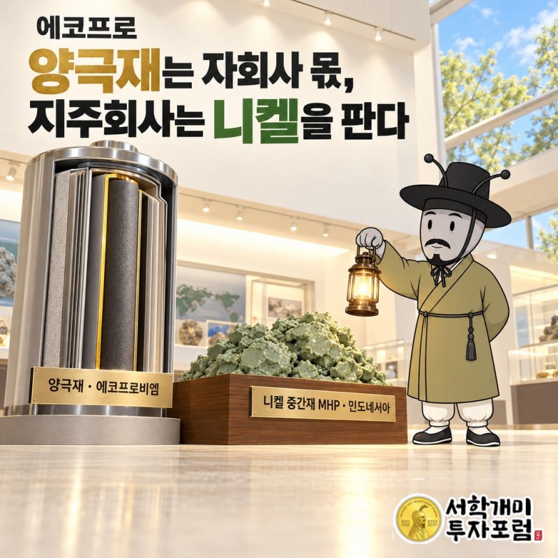 에코프로 커버 — 양극재는 자회사 몫, 지주회사는 니켈을 판다