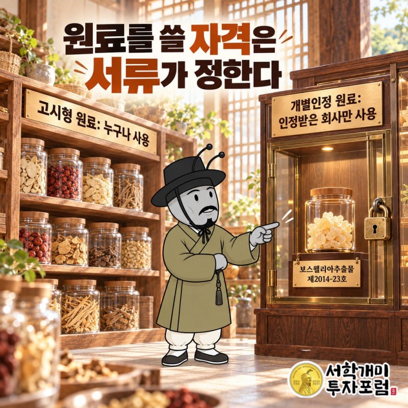프롬바이오 — 원료를 쓸 자격은 서류가 정한다 도판