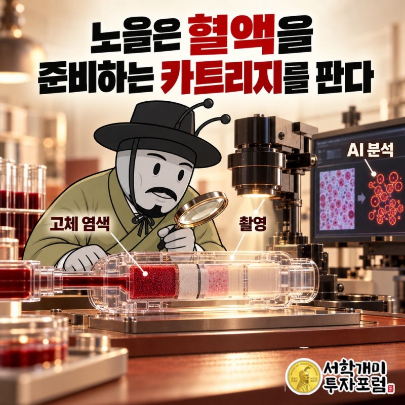 노을 커버 — 노을은 혈액을 준비하는 카트리지를 판다