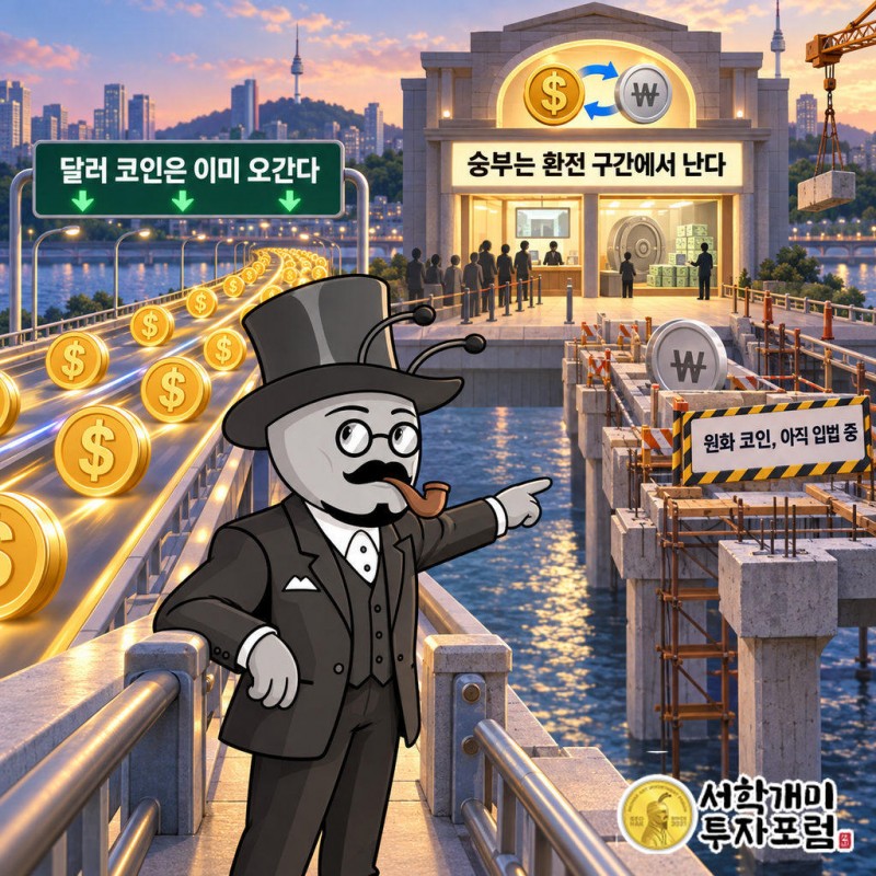 재정경제부는 2026년 7월 14일 원화 스테이블코인 제도화를 위한 디지털자산기본법 입법에 착수했고, 한국은행은 은행이 지분 50%+1주를 갖는 발행 구조를 제…