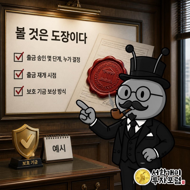 공지에서 볼 것은 키 보관 방식보다 출금 승인이 몇 단계로 누구 판단으로 이뤄지는지다