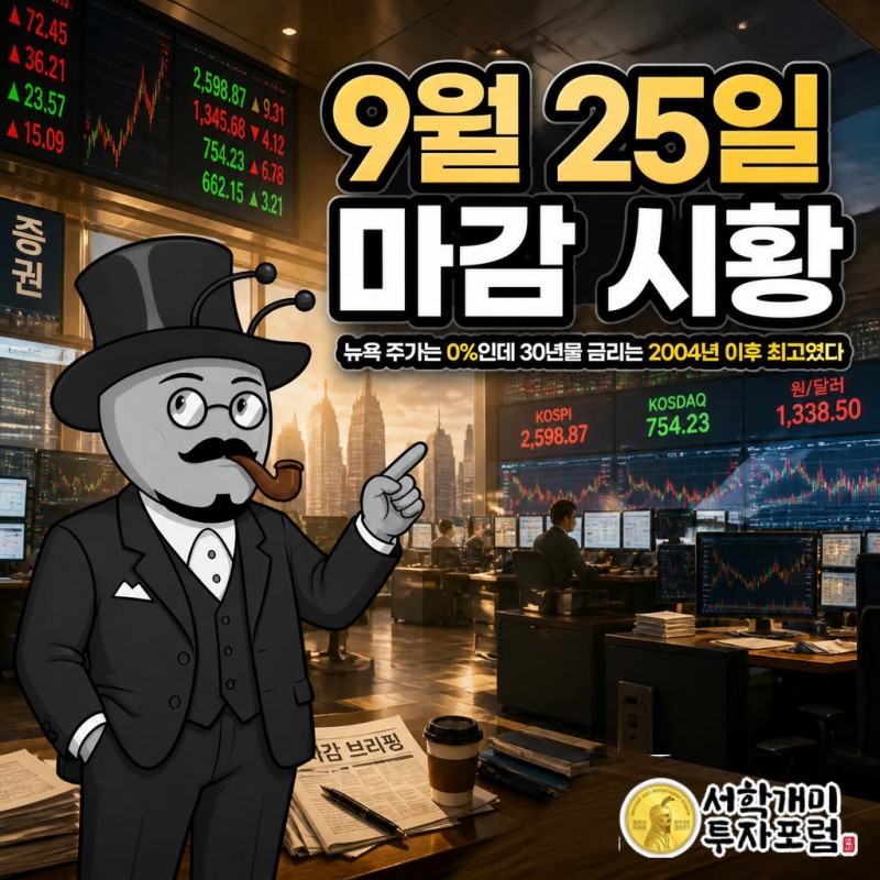 지수는 제자리인데 미국 30년물 금리는 2004년 이후 최고로 치솟은 날, 도쿄와 홍콩이 갈라진 아시아 증시