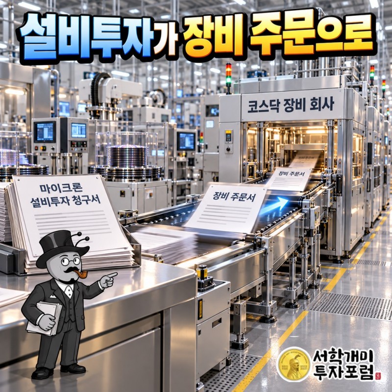 마이크론의 설비투자 청구서가 코스닥에서는 장비 회사의 주문서가 됐다