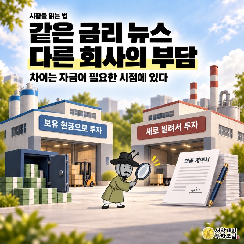 9월 11일 커버 — 같은 금리 뉴스 다른 회사의 부담