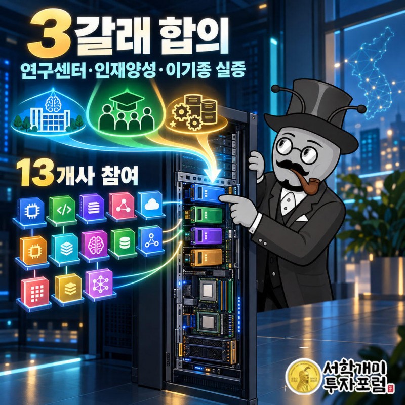 AI연구센터 연내 설립, 인재 양성, 이기종 인프라 실증 세 갈래 합의