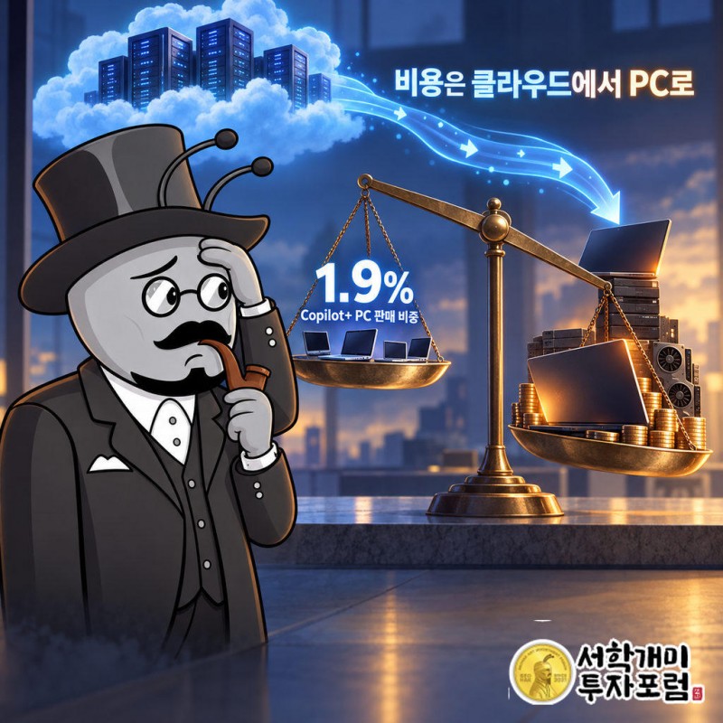 2024년 Copilot+ PC도 같은 '더 빠른 AI' 주장을 했지만 2025년 1분기 윈도우 PC 판매의 1.9%에 그쳤다