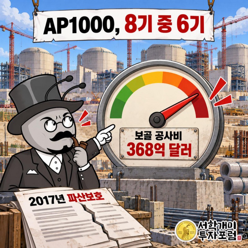 AP1000 설계가 원전 8기 중 6기를 차지한다