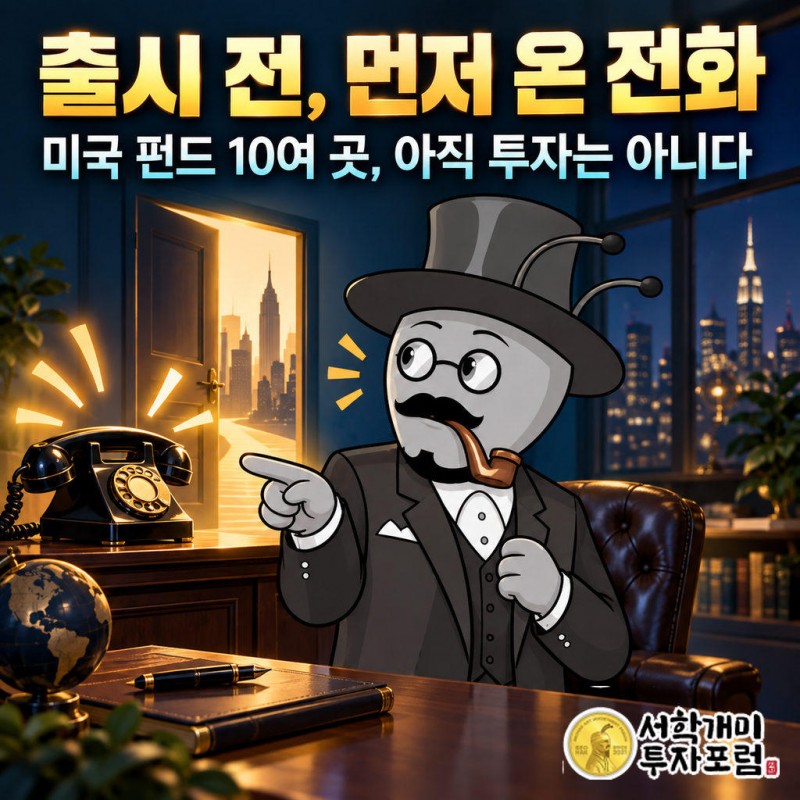 미국 액티브펀드 10여 곳이 한컴이 청하기 전에 먼저 설명회를 요청했다