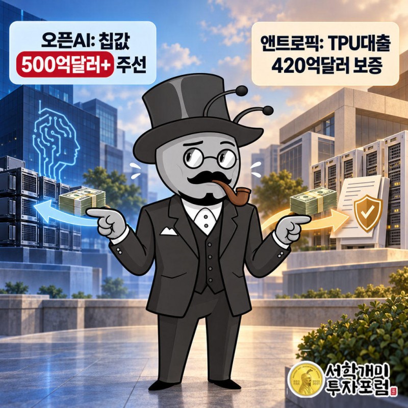 브로드컴은 오픈AI의 칩 구매자금 500억달러 이상 조달을 주선하는 쪽