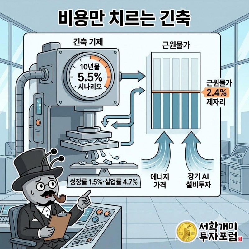 RSM 시나리오: 10년물 5.5%에서 성장률 1.5%, 실업률 4.7%