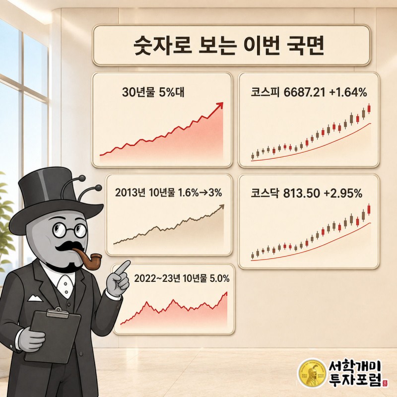 양반개미가 이번 국면의 핵심 수치 카드 네 개를 비교하는 대시보드 장면