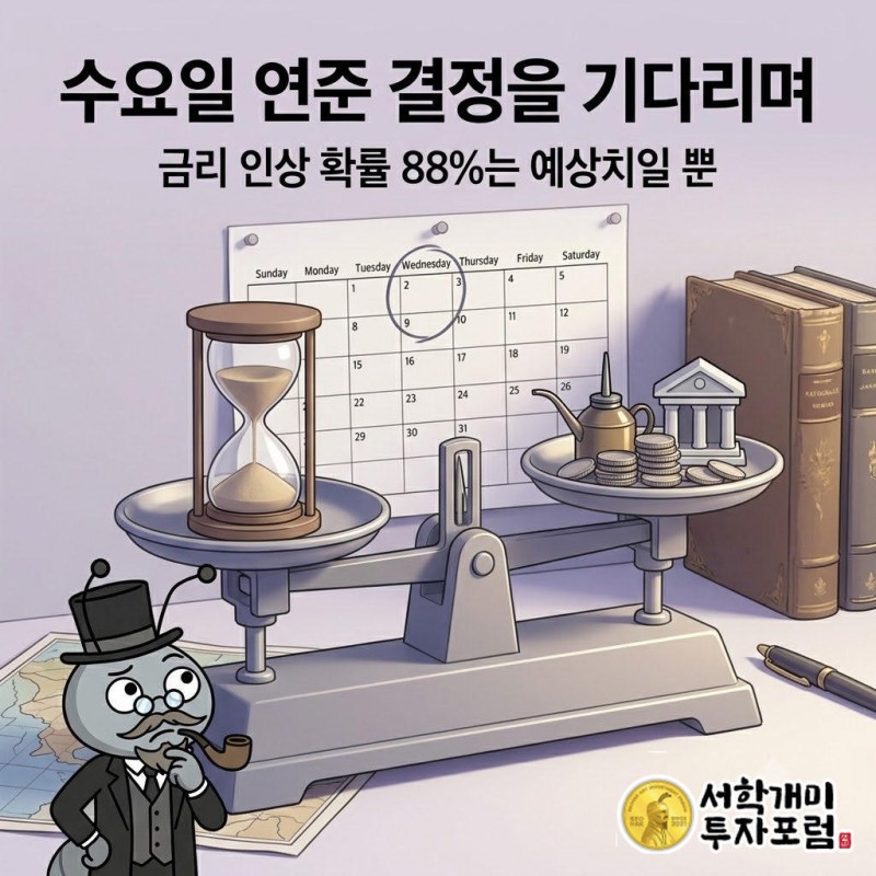 연준의 금리 결정은 수요일로 예정돼 있다