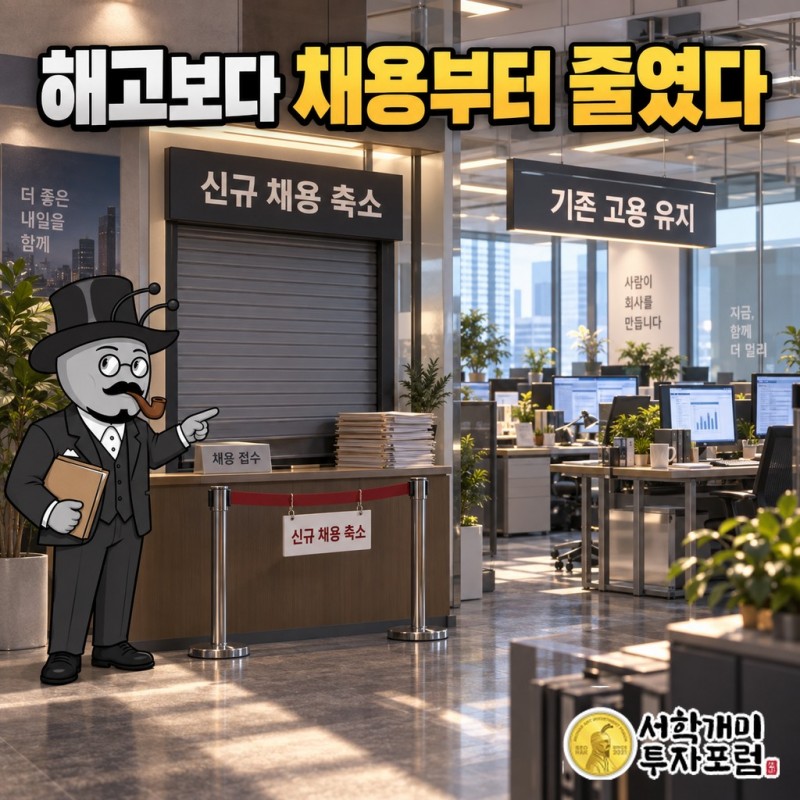 기업은 왜 해고보다 채용부터 줄였나