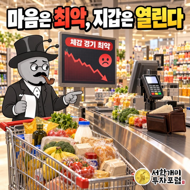 가계는 '최악'이라 답하고 왜 8월에 지갑을 열었나