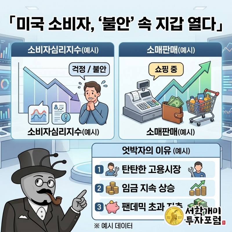 미국인은 겁난다고 말하면서 왜 계산대 앞에서 지갑을 열었나