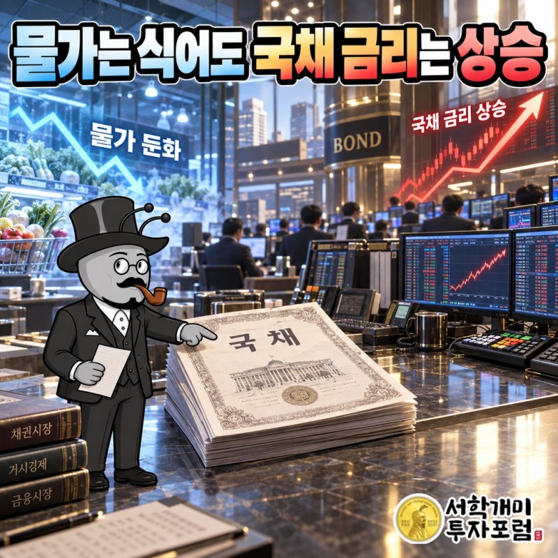 물가는 식었는데 왜 국채를 더 비싸게 빌려주나