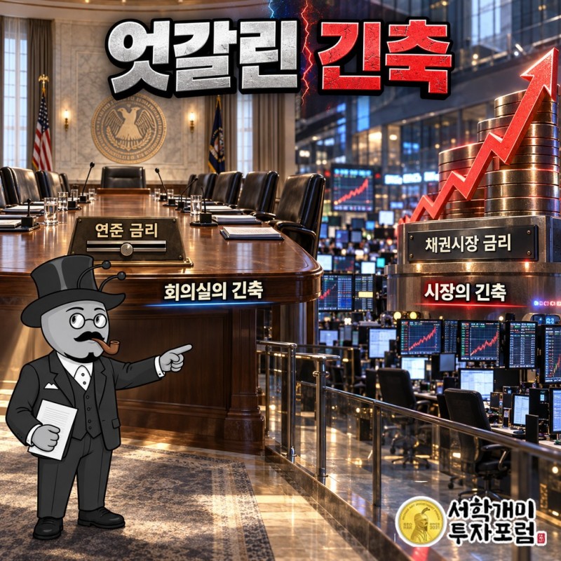 연준 회의실의 긴축과 채권시장의 긴축은 갈라졌다