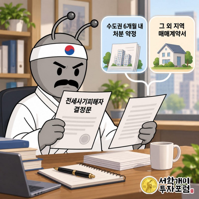 전세사기피해자 결정문이 있어야 한다