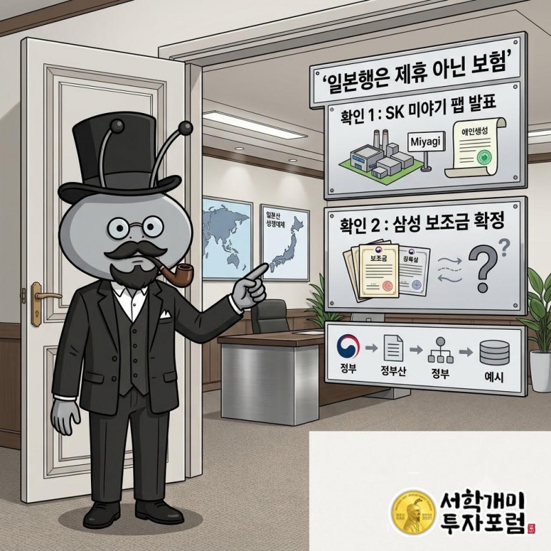 SK하이닉스의 미야기현 팹 투자 공식 발표 여부와 규모가 확인 지점이다