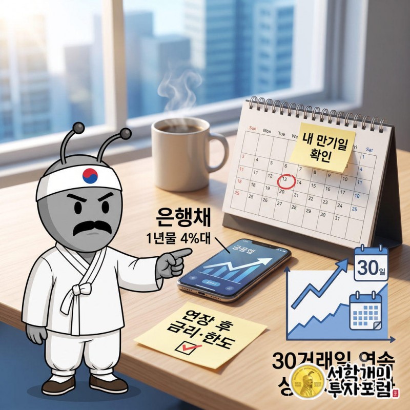 은행채 1년물 금리가 4%대에서 더 오르는지, 30거래일 연속 상승이 끊기는지 본다
