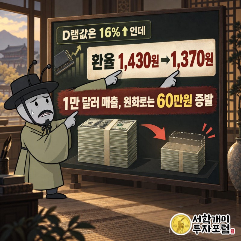 환율 가정이 달러당 1430원에서 1370원으로 낮아짐