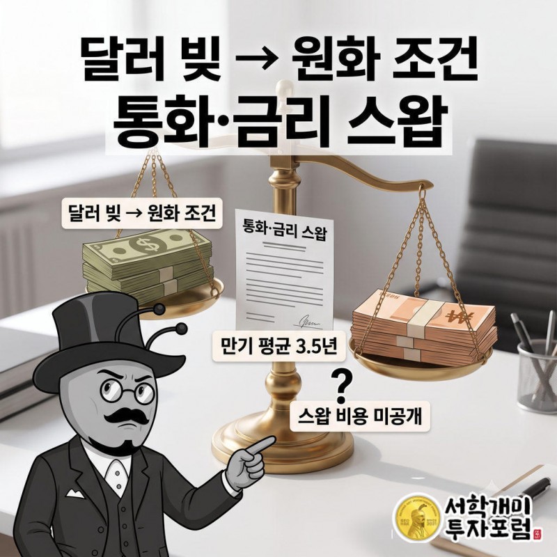 회사는 통화·금리 스왑으로 환율과 금리 변동 위험을 줄였다고 설명했다