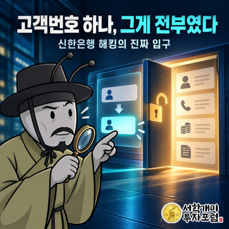 고객번호만 바꿔 넣으면 다른 고객의 정보가 열리던 'M 신한' 간편조회 화면의 허점