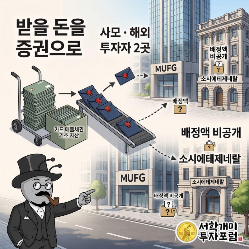 카드 매출채권을 기초자산으로 묶어 ABS를 만들었다