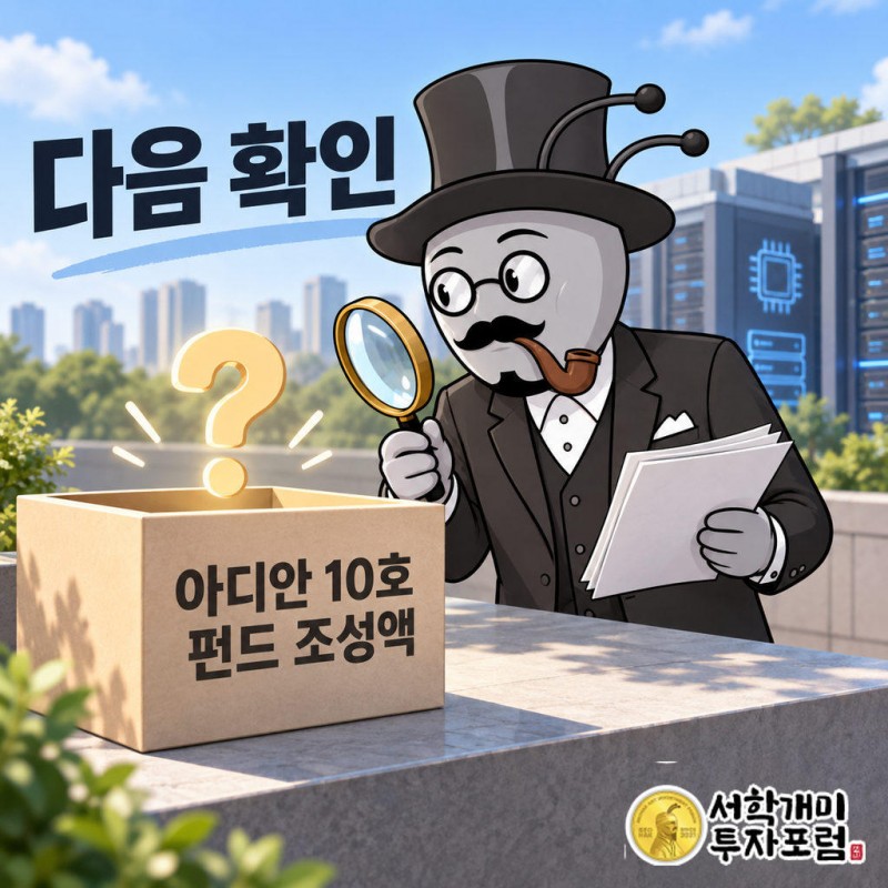 아디안의 10호 세컨더리 펀드 조성 규모와 AI·데이터센터 관련 지분 매입 여부가 다음 확인 사항