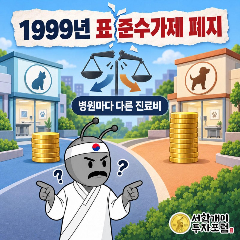 1999년 2월 5일 카르텔일괄정리법이 동물병원 표준수가제를 폐지했다