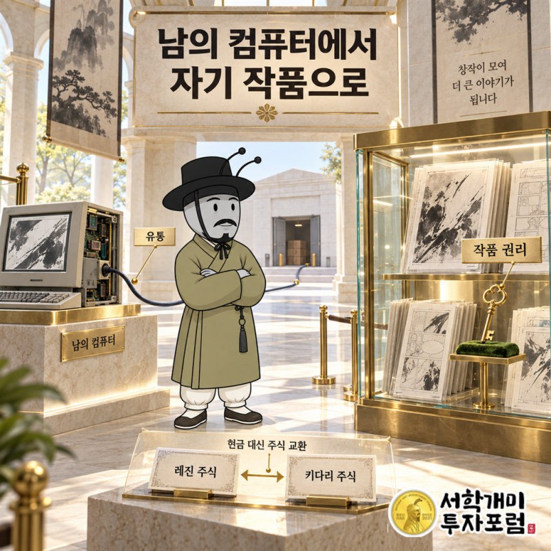 레진엔터테인먼트 — 남의 컴퓨터에서 자기 작품으로 도판