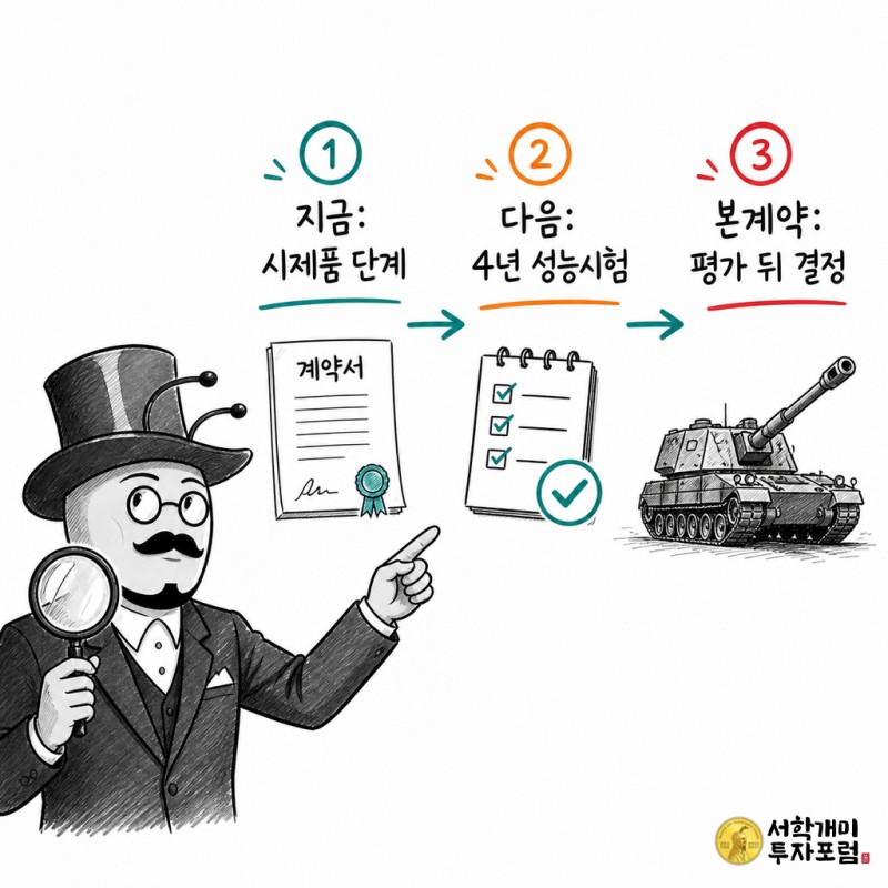 K9MH 시제품 단계부터 4년 성능시험과 본계약 결정까지 설명하는 서학개미 기자