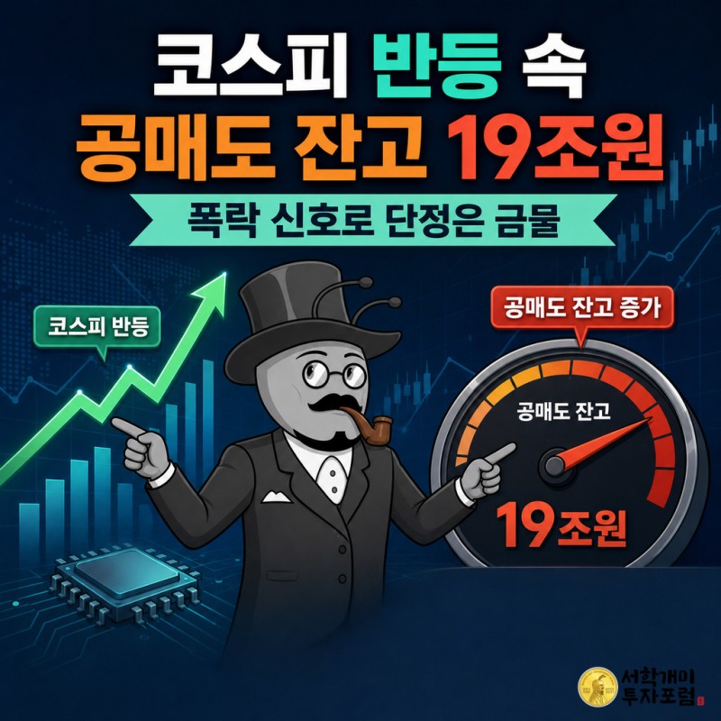 서학개미가 코스피 반등과 공매도 잔고 19조원 증가를 함께 분석하는 국내뉴스 커버