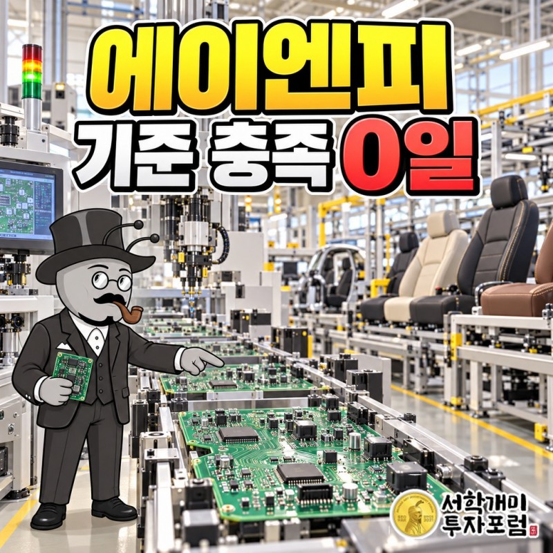 자동차 회로기판과 퀼팅 시트 커버를 함께 만드는 에이엔피의 두 사업을 한 화면에 놓은 표지