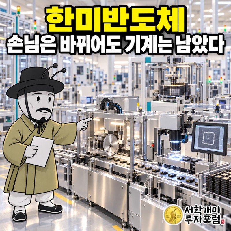 한미반도체가 삼성전기에 공급하는 MSVP 장비와, SK하이닉스에서 마이크론으로 옮겨 간 고객 비중을 한 화면에 담은 표지