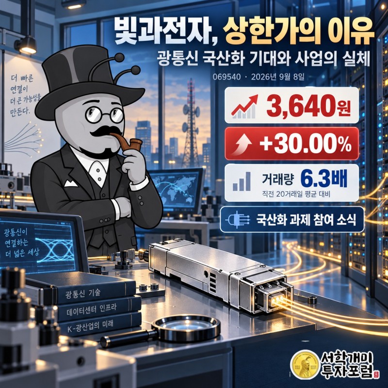 빛과전자 광통신 국산화 과제와 광모듈 사업, 매출 뒤의 손익 구조