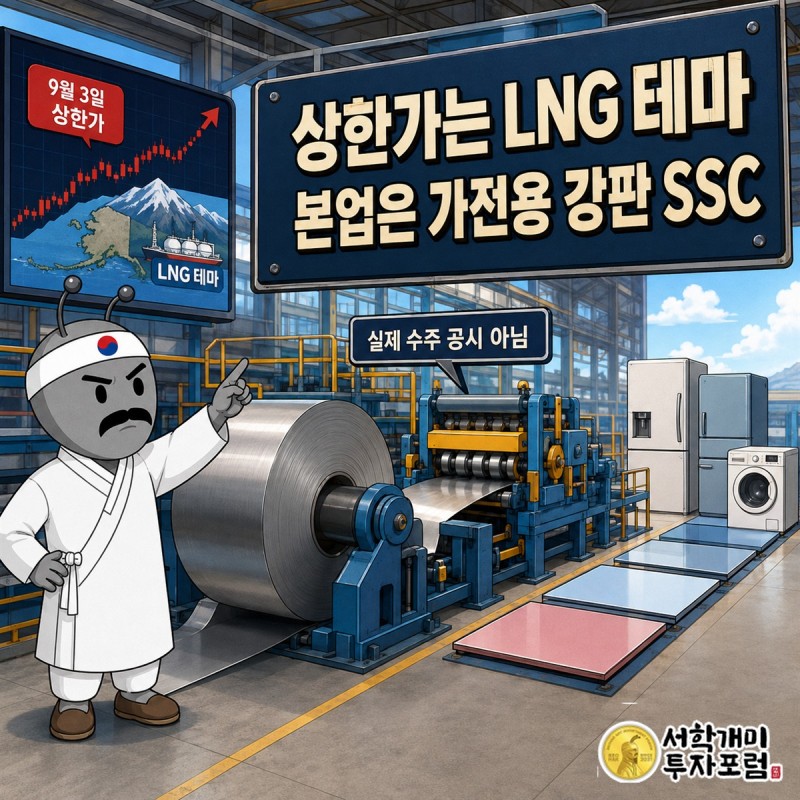 신스틸 SSC 사업과 가전 외장재 강판을 보여주는 기사 커버