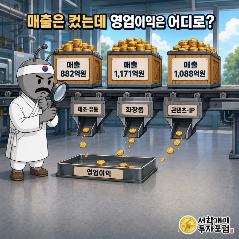 낮은 부채비율과 연속 유상증자, 낮은 영업이익을 저울에 올린 헝셩그룹 판단 장면
