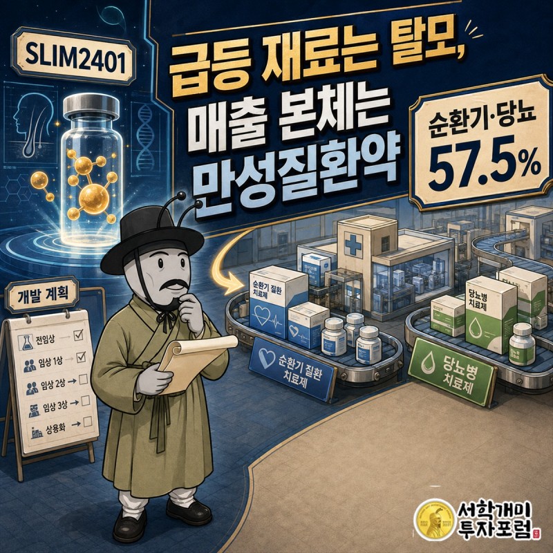 삼익제약의 만성질환 의약품과 장기지속형 주사제 연구를 함께 보여주는 표지
