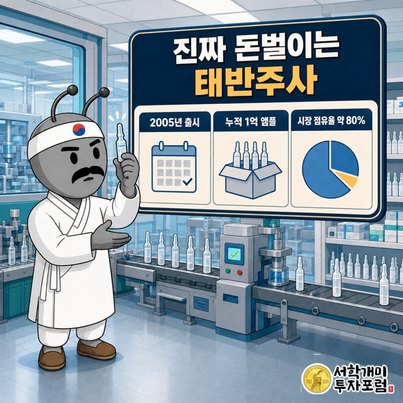녹십자웰빙의 최근 3개 연간 매출 영업이익 증가와 부채비율 상승을 비교한 장면