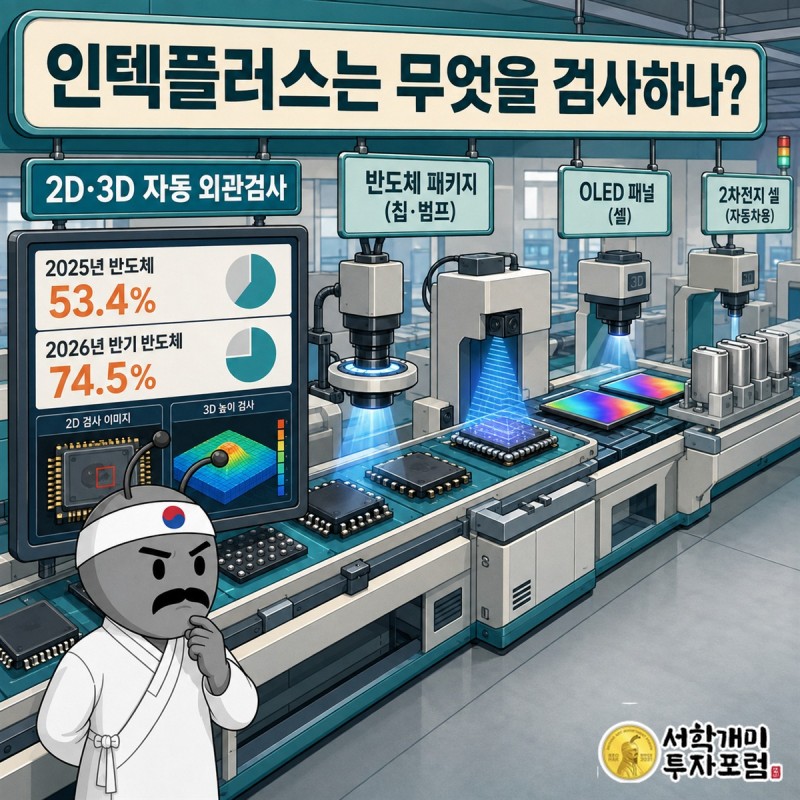 인텍플러스 수주잔고와 매출 인식 사이의 설치·검수 과정을 설명한 그림