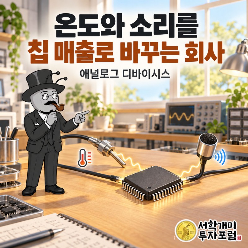 애널로그 디바이시스가 온도와 소리 같은 물리 신호를 반도체 사업으로 연결하는 과정