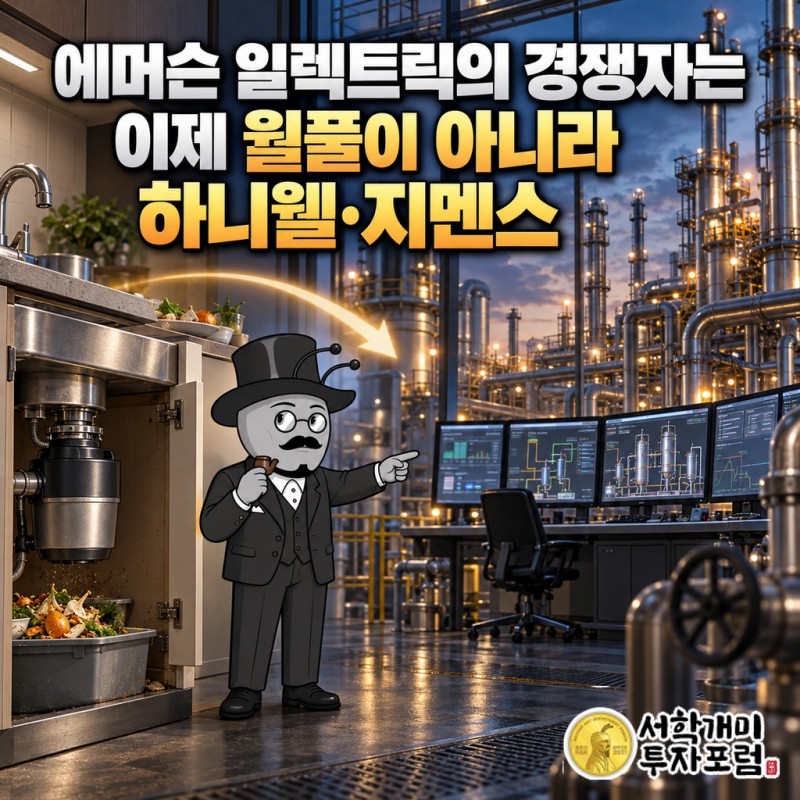 에머슨 일렉트릭이 음식물 분쇄기 사업을 팔고 공장 소프트웨어 회사로 바뀐 과정을 보여 주는 커버